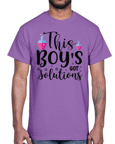 This Boy s Got Solutions 20#- general science- Cotton Tee