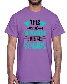 This Superhero Wears Style Style 1566#- nurse- Cotton Tee