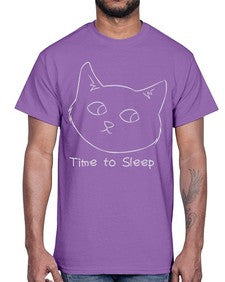 Time to Sleep- cats- Cotton Tee