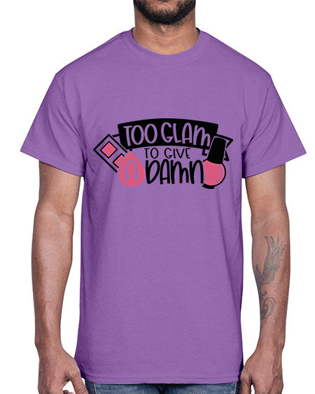 Too Glam To Give A Damn Style 10#-makeup Cotton Tee