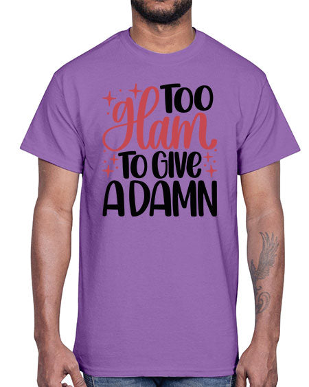 Too Glam To Give A Damn Style 9#-makeup Cotton Tee