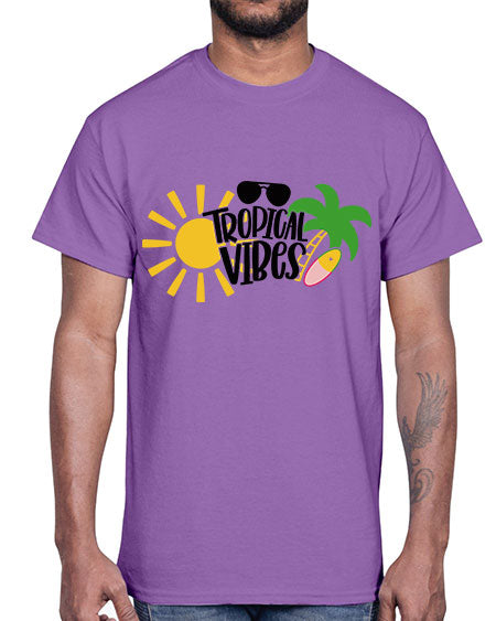 Tropical Vibes Style 9#- summer- Cotton Tee