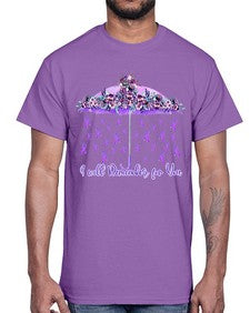 Umbrella Remember AlzheimerS Awareness 218#- alzheimers- Cotton Tee