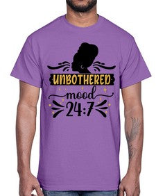 Unbothered mood Style 2#- black girls or women- Cotton Tee