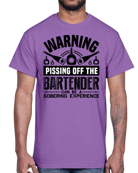 Warning Style 462#- bartender- Cotton Tee