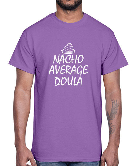 Womensnachoaveragedoulagiftforfunnydoula1654#- doubla- Cotton Tee