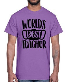 Worlds Best Teacher Style 1656#- teacher- Cotton Tee