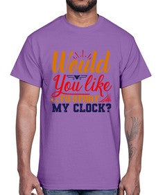Would you like to start my clock 168#- chess- Cotton Tee
