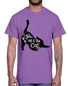 You Me The Cat Style 111#- cats- Cotton Tee
