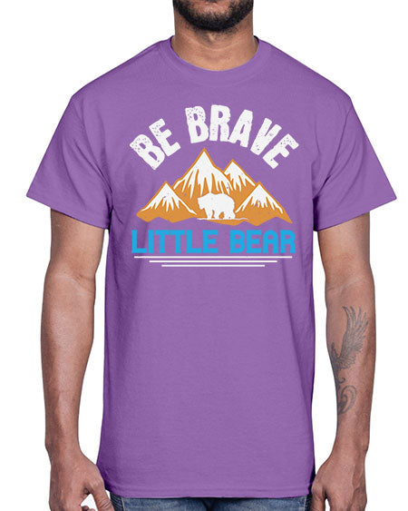 be brave little bear 23#- bears - animals- Cotton Tee