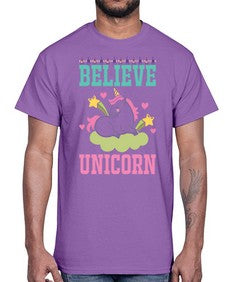 believe unicorn 45#- unicorn- Cotton Tee