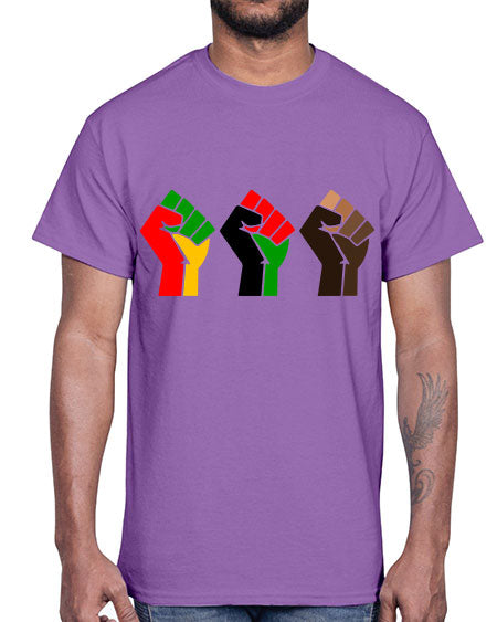 black power fists 196#- black words and phrases- Cotton Tee