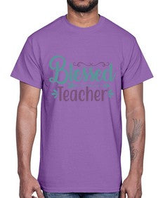 blessed teacher 631#- teacher- Cotton Tee