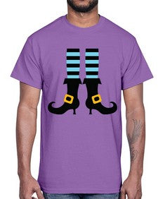 bluewitchlegs 47#- witch- Cotton Tee