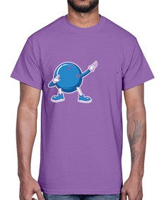 bowling ball dabbing bowling 276#- bowling- Cotton Tee