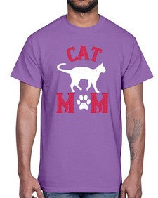 cat mom Style 35#- cats- Cotton Tee