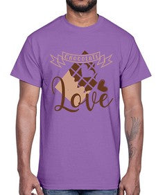 chocolate love 96#- chocolate- Cotton Tee