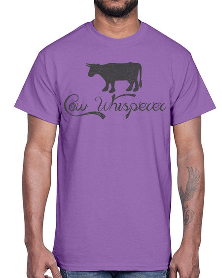 cow whisper- cow- Cotton Tee