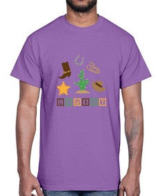 cowboy 343#- western- Cotton Tee