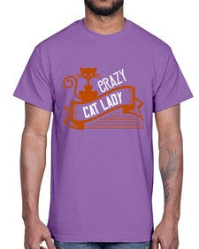 crazy cat lady Style 43#- cats- Cotton Tee