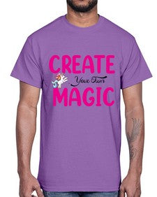 create your own magic 86#- unicorn- Cotton Tee