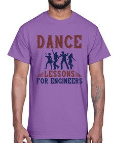 dance lessons for engineers 691#- engineer- Cotton Tee