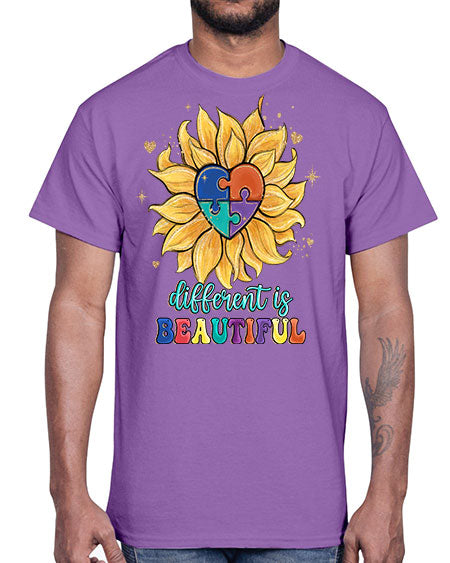 different is beautiful- autism- Cotton Tee