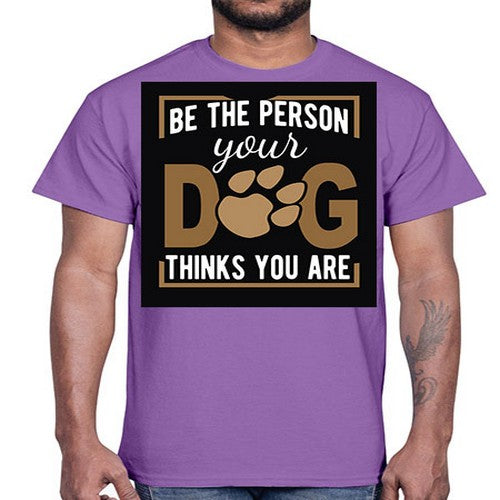 dog with backround png 94#- dogs- Cotton Tee