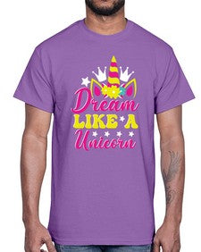 dream like a unicorn 116#- unicorn- Cotton Tee