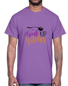 drink up witches 37#- witch- Cotton Tee