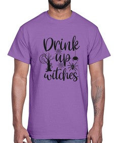 drink up witches 39#- witch- Cotton Tee