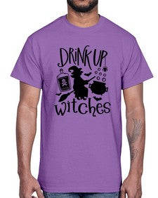 drink up witches 41#- witch- Cotton Tee
