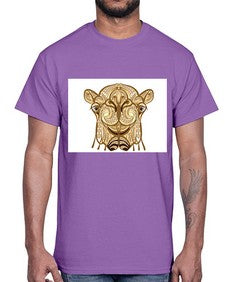 ethnic camel 419#- mandala- Cotton Tee