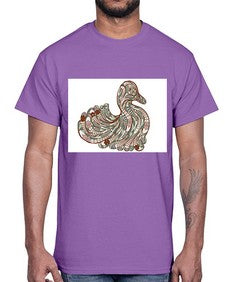 ethnic duck 420#- mandala- Cotton Tee
