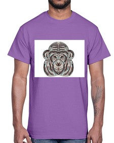 ethnic monkey 431#- mandala- Cotton Tee