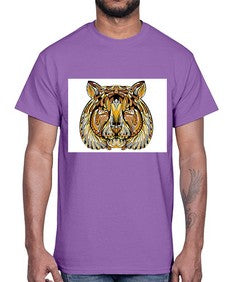 ethnic tiger 439#- mandala- Cotton Tee