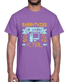 everything is under CTRL 47#- computer- Cotton Tee