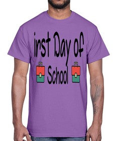 first Day of School 112#- last day of school- Cotton Tee
