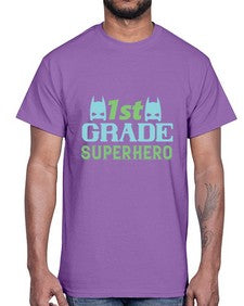 first Grade Superhero 157#- first grade- Cotton Tee