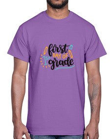 first day of first grade 102#- first grade- Cotton Tee