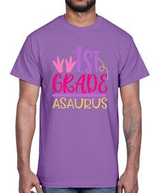 first grade asaurus 117#- first grade- Cotton Tee