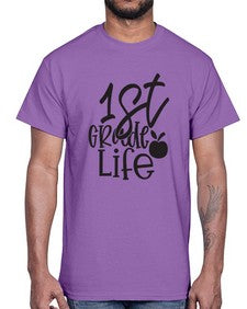 first grade design black 122#- first grade- Cotton Tee