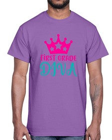 first grade diva 128#- first grade- Cotton Tee