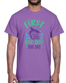 first grade doo doo 132#- first grade- Cotton Tee