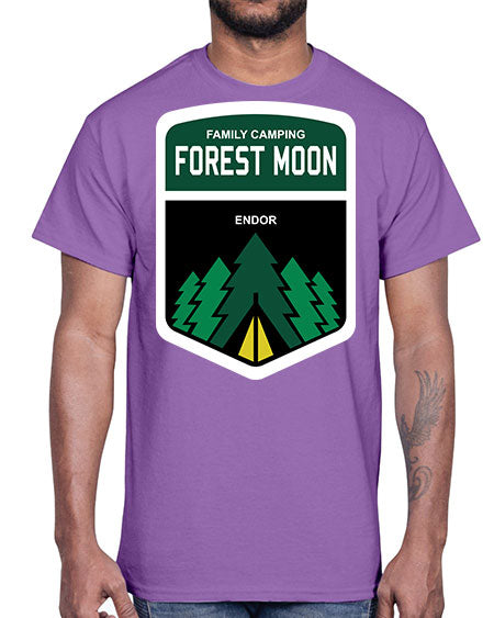 forest moon 8#- moon- Cotton Tee