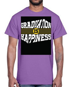 graduation is happiness 222#- graduation- Cotton Tee