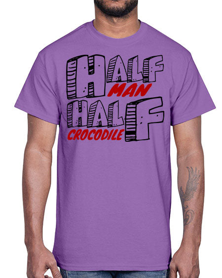 half man half crocodile- alligator- Cotton Tee