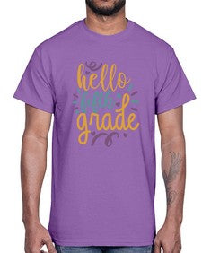 hello fifth grade 261#- fifth grade- Cotton Tee