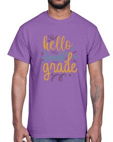 hello second grade 326#- second grade- Cotton Tee