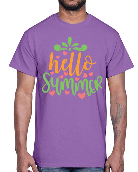 hello summer 97#- summer- Cotton Tee